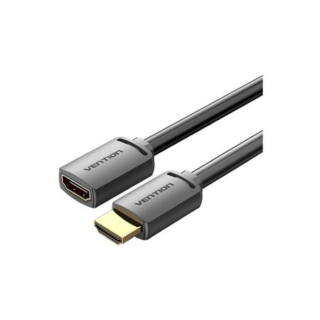 Vention - HDMI (F) / HDMI (M) kabel, HDMI 2.0 (0,5 m), crni