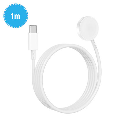Magnetni brzi punjač za USB-C kabel za Apple Watch, 1 m, plastika, bulk