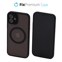 FixPremium - Maska Matte sa MagSafe za iPhone 12, crno