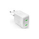 PURO - Adapter za punjenje MiniPro 2x USB-C, GaN, 35W, bijela