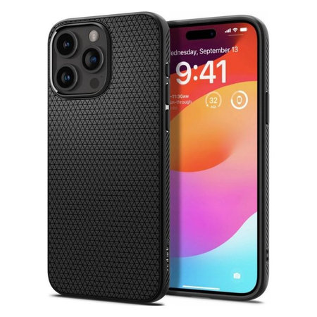 Spigen - Torbica Liquid Air za iPhone 15 Pro, Matte Black