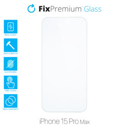 FixPremium Glass - Kaljeno Steklo za iPhone 15 Pro Max