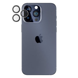 PanzerGlass - Zaštitni poklopac za objektiv kamere Hoops za iPhone 15 Pro a 15 Pro Max, transparent