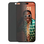 PanzerGlass - Kaljeno Staklo UWF Privacy s aplikatorom za iPhone 15 Pro Max, crno