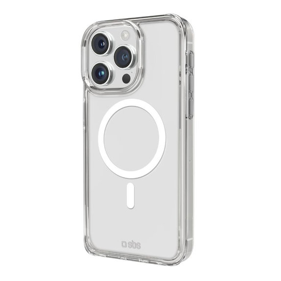 SBS - Maska Light Mag sa MagSafe za iPhone 15 Pro, prozirna