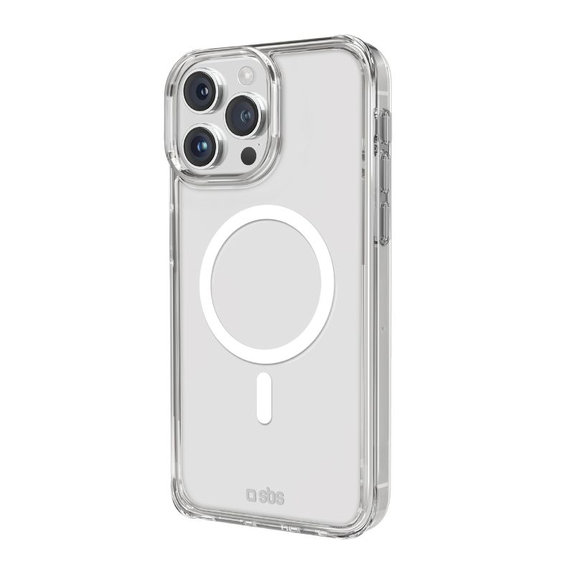 SBS - Maska Light Mag sa MagSafe za iPhone 15 Pro Max, prozirna