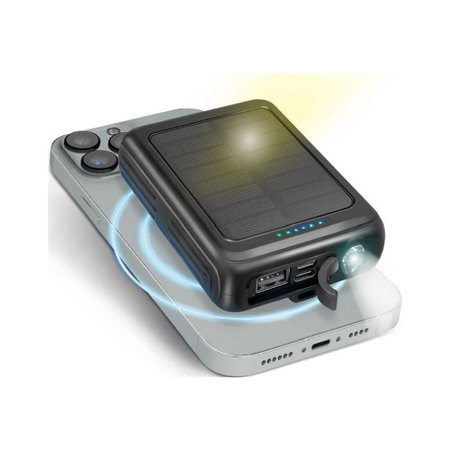 SBS - MagSafe PowerBank Solar 5000 mAh, crno