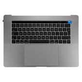 Apple MacBook Pro 15" A1707 (Late 2016 - Mid 2017) - Gornji okvir tipkovnice + Tipkovnica UK + Mikrofon + Trackpad + Zvučnici (Space Gray)