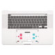Apple MacBook Pro 16" A2141 (2019) - Gornji okvir tipkovnice + Tipkovnica UK (Silver)