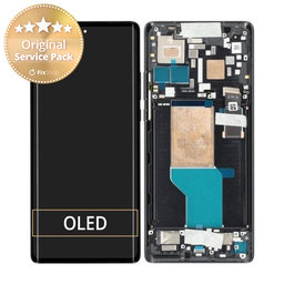 Motorola Edge 30 Ultra - LCD zaslon + zaslon osjetljiv na dodir + okvir (Interstellar Black) - 5D68C21260 Genuine Service Pack