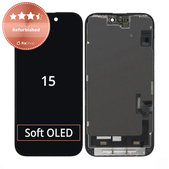 Zaslon za iPhone 15, Dodirni ekran s okvirom, Refurbished