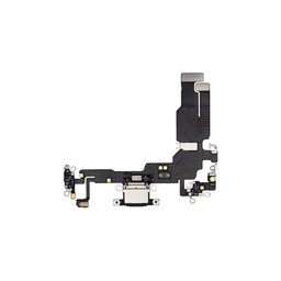 Apple iPhone 15 - Konektor za polnjenje + Flex kabel (Black)