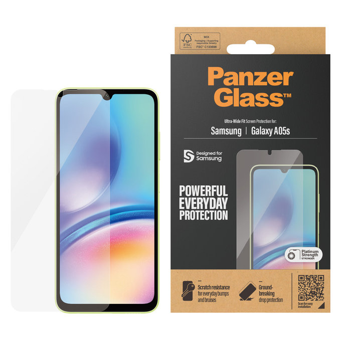 Kaljeno staklo UWF za Samsung Galaxy A05s, Prozirna, PanzerGlass