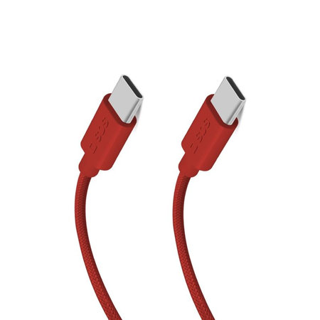 SBS - Kabel USB-C/USB-C, 60W, PD, 1.5m, crvena