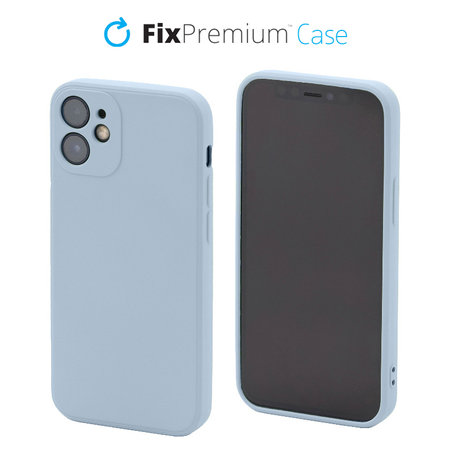 FixPremium - Silikon Maska za iPhone 12 mini, light blue