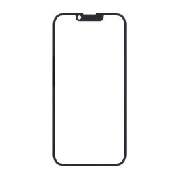 Apple iPhone 14 - Sprednje steklo + OCA Adhesive (Black)