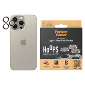 Zaštita objektiva kamere Hoops za iPhone 15 Pro/15 Pro Max, Natural Metal, PanzerGlass