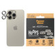 Zaštita objektiva kamere Hoops za iPhone 15 Pro/15 Pro Max, Natural Metal, PanzerGlass
