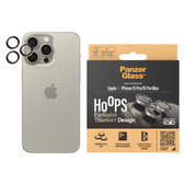 Zaštita objektiva kamere Hoops za iPhone 15 Pro/15 Pro Max, Natural Titanium, PanzerGlass