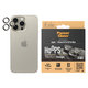 Zaštita objektiva kamere Hoops za iPhone 15 Pro/15 Pro Max, Natural Titanium, PanzerGlass