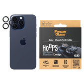 Zaštita objektiva kamere Hoops za iPhone 15 Pro/15 Pro Max, Blue Titanium, PanzerGlass