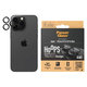 Zaštita objektiva kamere Hoops za iPhone 15 Pro/15 Pro Max, Black Titanium, PanzerGlass