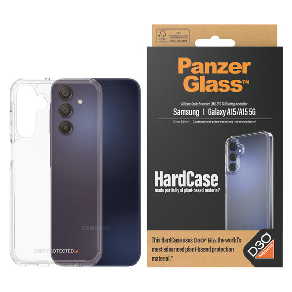 Maska HardCase D3O za Samsung Galaxy A15/A15 5G, Prozirna, PanzerGlass