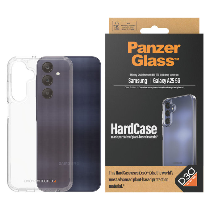 Maska HardCase D3O za Samsung Galaxy A25 5G, Prozirna, PanzerGlass