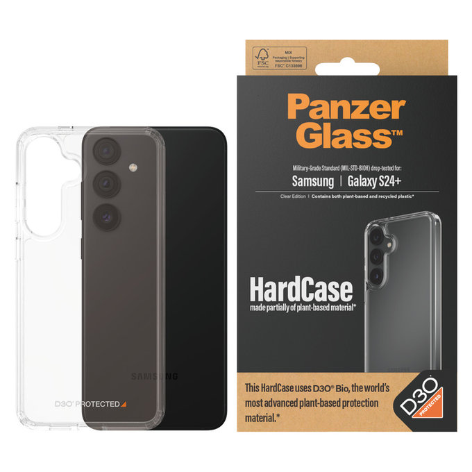 Maska HardCase D3O za Samsung Galaxy S24+, Prozirna, PanzerGlass
