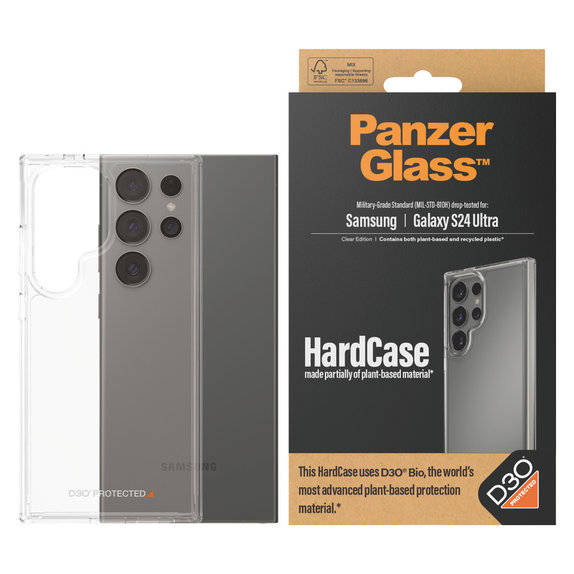 Maska HardCase D3O za Samsung Galaxy S24 Ultra, Prozirna, PanzerGlass