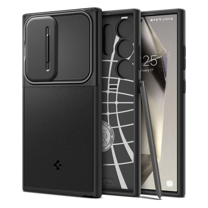 Spigen - Maska Optik Armor za Samsung Galaxy S24 Ultra, crno