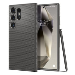 Spigen - Liquid Air ovitek za Samsung Galaxy S24 Ultra, Granite Grey