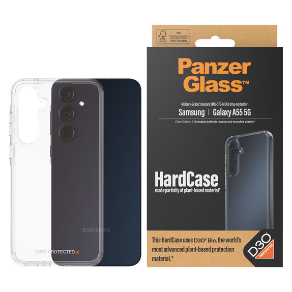 Maska HardCase D3O za Samsung Galaxy A55 5G, Prozirna, PanzerGlass