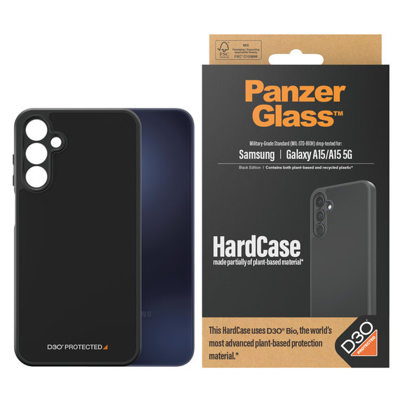 Maska HardCase D3O za Samsung Galaxy A15/A15 5G, Crna, PanzerGlass