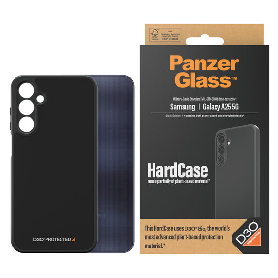 Maska HardCase D3O za Samsung Galaxy A25 5G, Crna, PanzerGlass
