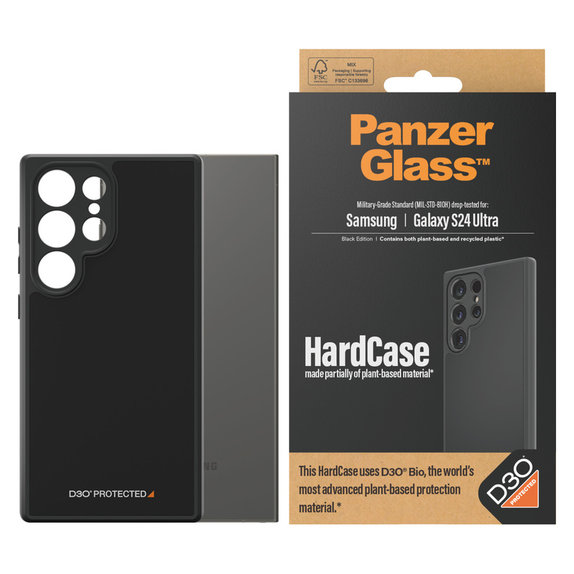 Maska HardCase D3O za Samsung Galaxy S24 Ultra, Crna, PanzerGlass