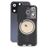 Apple iPhone 15 Pro - Stražnje staklo kućišta + staklo kamere + metalni okvir + magsafe magnet (Blue Titanium)