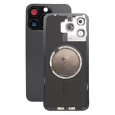Apple iPhone 15 Pro Max - Stražnje staklo kućišta + staklo kamere + metalni okvir + magsafe magnet (Black Titanium)