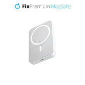 FixPremium - MagSafe PowerBank sa Stojanom 5000mAh, bijela