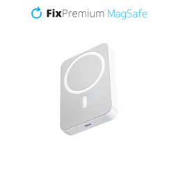 FixPremium - MagSafe PowerBank sa Stojanom 5000mAh, bijela