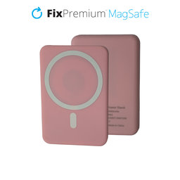 FixPremium - MagSafe PowerBank 5000mAh, ružičasta