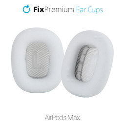 FixPremium - Zamjenske Slušalice za Apple AirPods Max (Eco-Leather), bijela