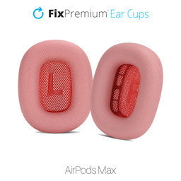 FixPremium - Zamjenske Slušalice za Apple AirPods Max (Eco-Leather), crvena