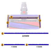 Dyson V-series - Mekane plišane trake