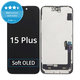 Zaslon Soft OLED za iPhone 15 Plus, Dodirni ekran s okvirom, FixPremium