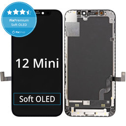 Apple iPhone 12 Mini - LCD zaslon + zaslon osjetljiv na dodir + okvir Soft OLED FixPremium