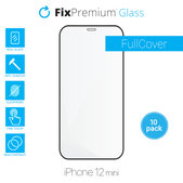 FixPremium FullCover Glass - Kaljeno staklo za iPhone 12 mini (10 Pack)