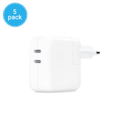 Apple - 35W Dual USB-C Adapter za Punjenje - MNWP3ZM/A (5 Pack)