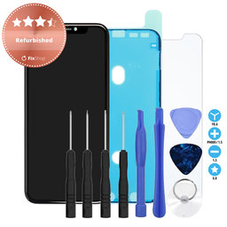 Apple iPhone 11 - LCD zaslon + zaslon osjetljiv na dodir + okvir Refurbished + Ljepilo za LCD + Kaljeno staklo + Set alata - Multipack