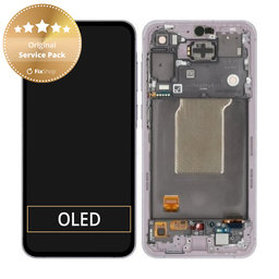 Samsung Galaxy A55 A556B - LCD zaslon + zaslon osjetljiv na dodir + okvir (Awesome Lilac) - GH82-34305C Genuine Service Pack